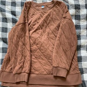 Old navy quilted sweatshirt